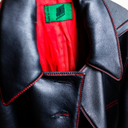 JPG Hooded Leather trench