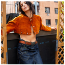 Mexican Leather/Suede Crop Jacket
